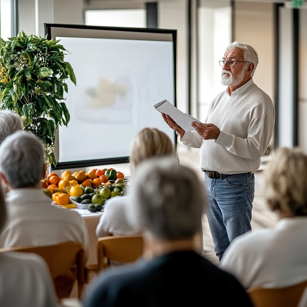 Лекція про здорове харчування для учасників клубу